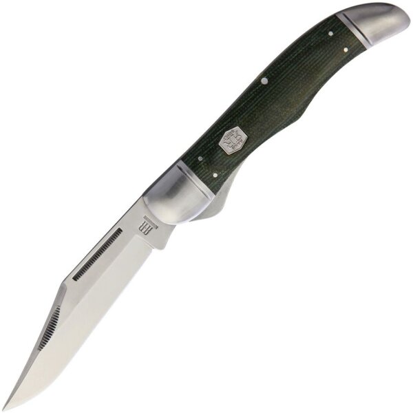 Rough Ryder Rider Folding Hunter Green Micarta Brushed Slipjoint