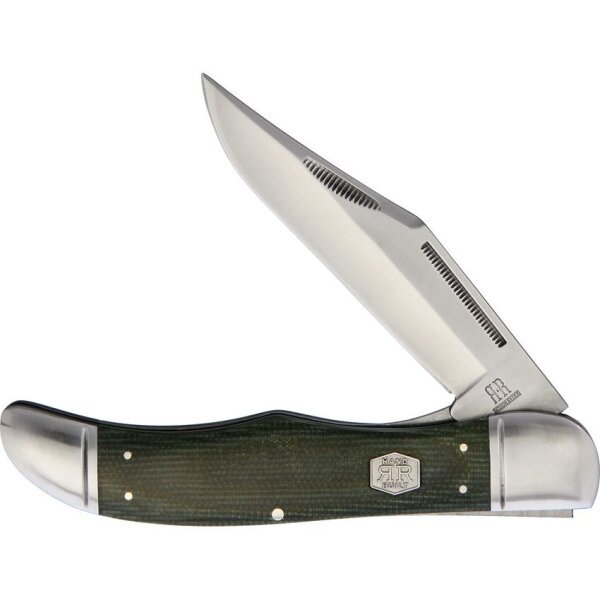 Rough Ryder Rider Folding Hunter Green Micarta Brushed Slipjoint