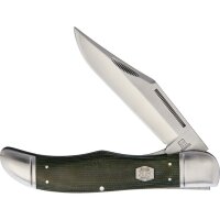 Rough Ryder Rider Folding Hunter Green Micarta Brushed...