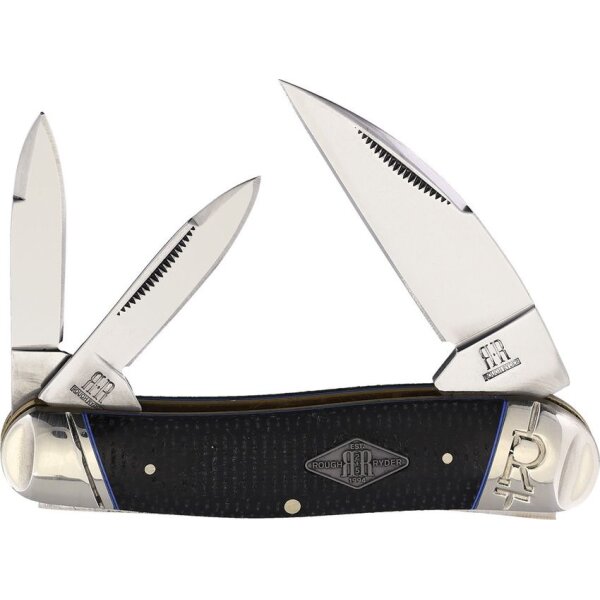 Rough Ryder Rider Seahorse Whittler Black Micarta Slipjoint