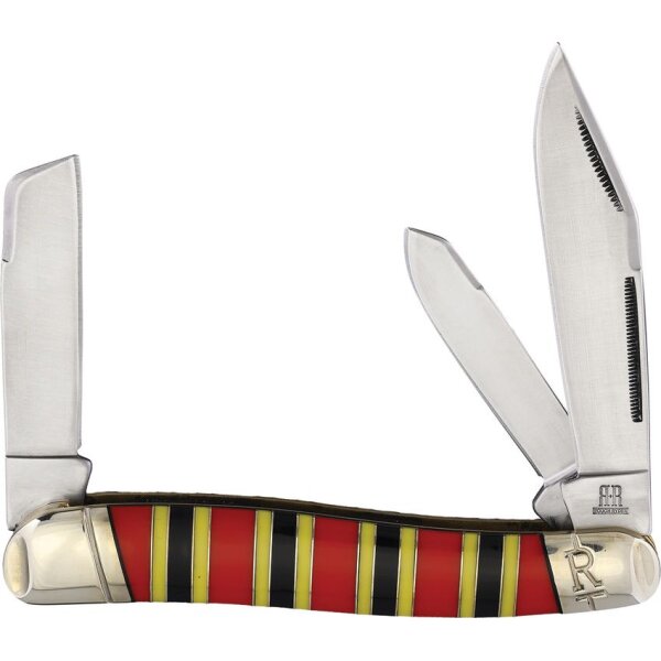Rough Ryder Rider Texas Stockman Coral Snake Bone Folding Knife Schlange Taschenmesser