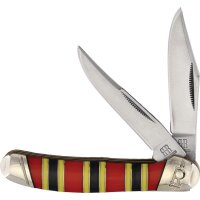 Rough Ryder Rider Stockman Coral Snake Bone Folding Knife...
