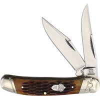 Rough Ryder Rider Copperhead Amber Jigged Bone Taschenmesser