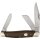 Rough Ryder Rider Stockman Brown Burlap Micarta Slipjoint Taschenmesser