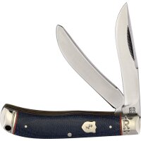 Rough Ryder Rider Denim Micarta Bow Trapper Slipjoint...