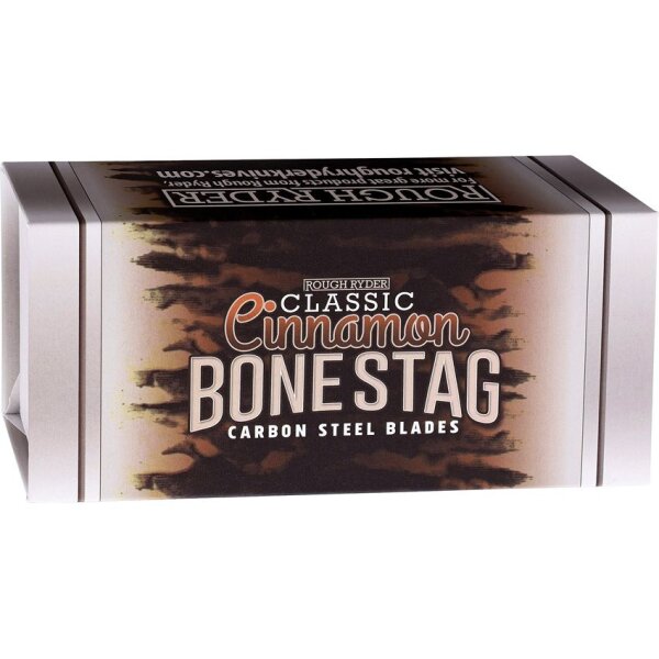 Rough Ryder Copperhead Cinnamon Bone Knochen Messer Taschenmesser mit Knochengriff Carbonstahl