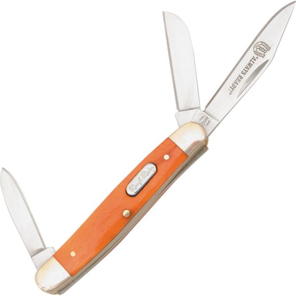 Rough Ryder Small Stockman Orange Bone Rough Rider