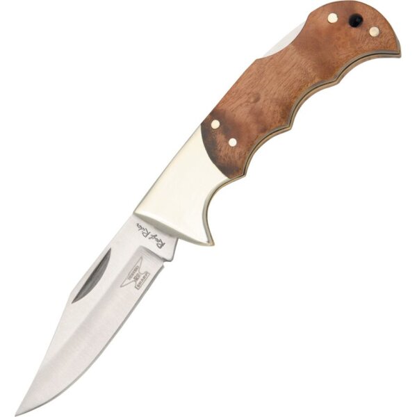 Rough Ryder Burlwood Lockback Taschenmesser Finger Grooved