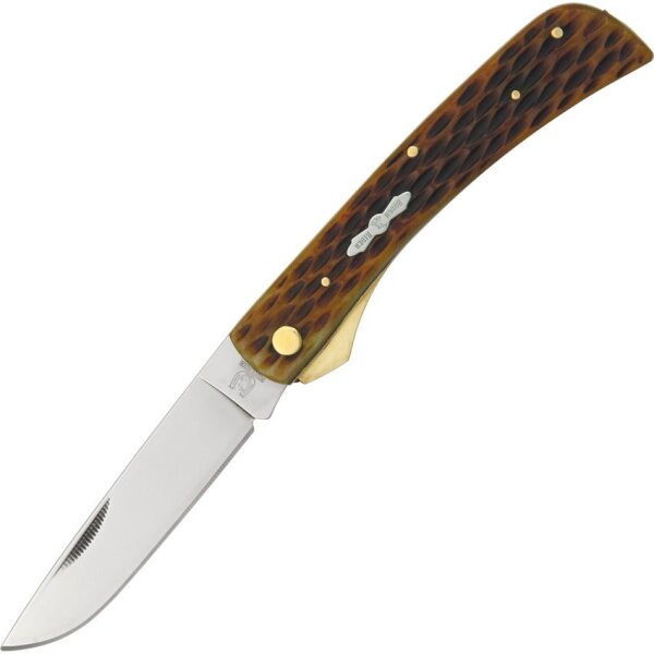 Rough Ryder Work Knife Amber Bone Linerlock