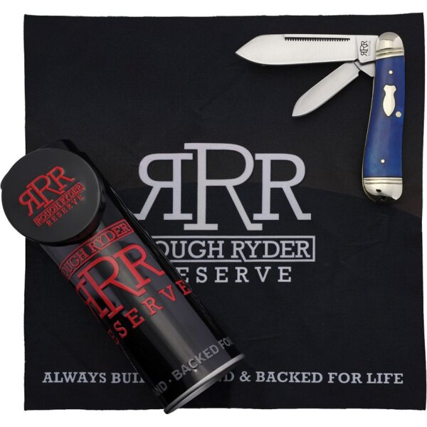 Rough Ryder Reserve Hogleg Peanut Blue Smooth Slipjoint Taschenmesser