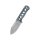 QSP Knife Canary Neck Knife QS141-I Blue Camo Damast Kohlefaser CF