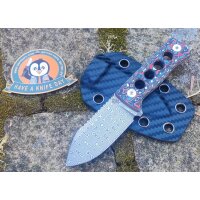QSP Knife Canary Neck Knife QS141-J Blue Red Blau rot...
