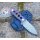 QSP Knife Canary Neck Knife QS141-J Blue Red Blau rot Camo Damast Kohlefaser CF