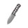 QSP Knife Canary Neck Knife QS141-J Blue Red Blau rot Camo Damast Kohlefaser CF