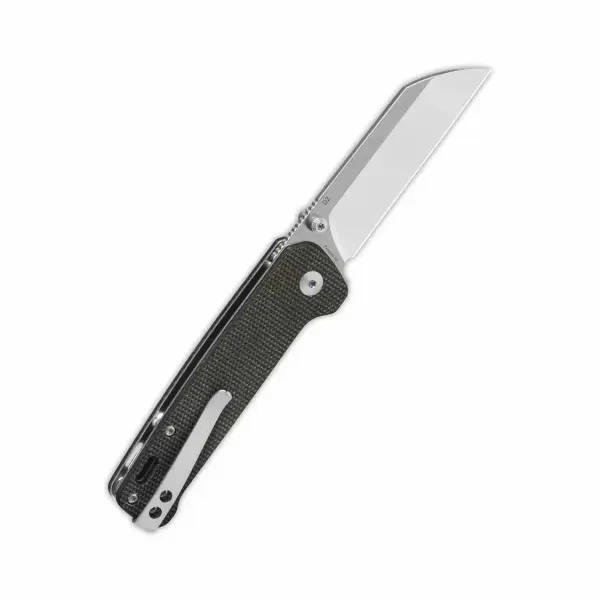 QSP Knife Penguin QS130V2-A1 D2 Stahl Dark Brown Micarta Linerlock