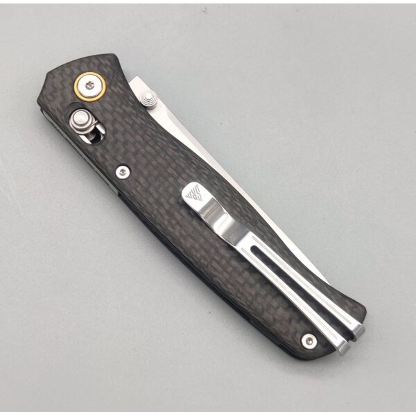 SRM Knives 255L-CB2 Medal Ambi Lock Folder Carbongrifff 140Cr Laminatstahl