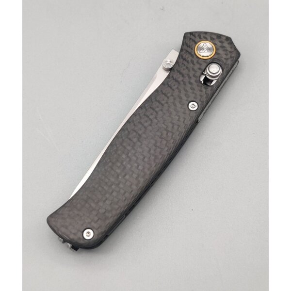SRM Knives 255L-CB2 Medal Ambi Lock Folder Carbongrifff 140Cr Laminatstahl