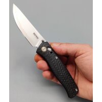 SRM Knives 255L-CB2 Medal Ambi Lock Folder Carbongrifff...