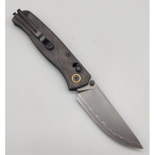 SRM Knives 255L-FB2 Medal Ambi Lock Folder Carbongrifff 140Cr Laminatstahl