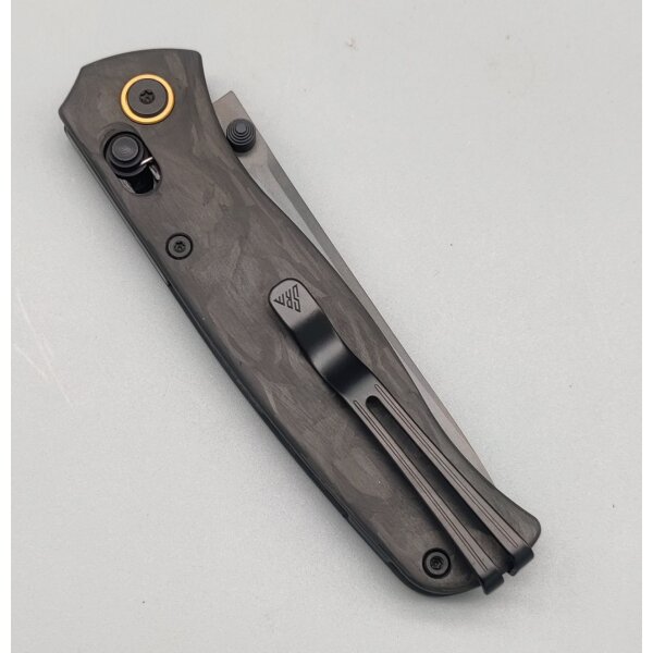 SRM Knives 255L-FB2 Medal Ambi Lock Folder Carbongrifff 140Cr Laminatstahl