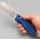 SRM Knives Rubik 7228B-ME2 Blue Micarta140Cr Laminiert Ambi-Clip