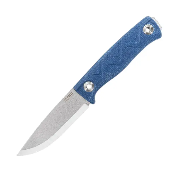 SRM Knives Bushcut 702T-ME Bushcraft Knife 14C28N Stahl Micartagriff