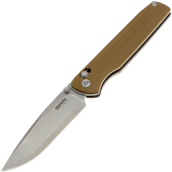 SRM Knives 258L-GW2 Terrier Ambi Lock Folder 140Cr Stahl G10