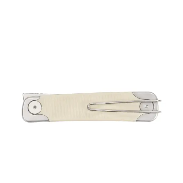 SRM Knives Enso 131M-GT Linerlock Folder 14C28N Stahl White G10
