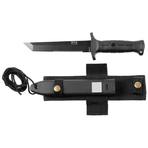 MFH Kampfmesser Tanto Wellenschliff MOLLE Scheide