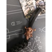 Albainox Barbaric Lanyard VIKING SKULL Ziehhilfe schwarz...