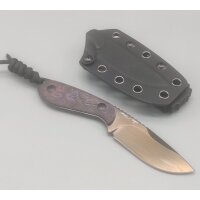 Kizer Buddy Fixed Blade 4V Stahl Fat Carbon Purple Haze