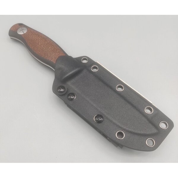 Kizer Polaris Bushcraft AEB-L Stahl Brown Micarta G10