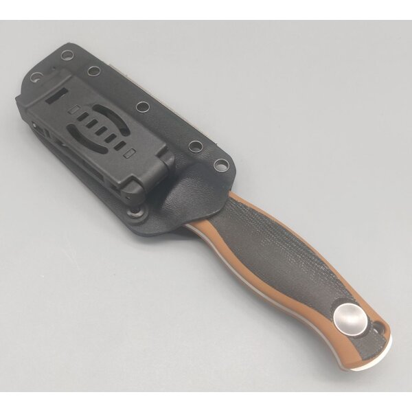 Kizer Polaris Bushcraft AEB-L Stahl Black Micarta G10