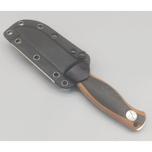 Kizer Polaris Bushcraft AEB-L Stahl Black Micarta G10