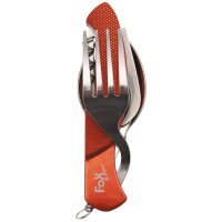 Fox Outdoor Taschenmesserbesteck 6 in 1 rot teilbar