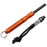 MFH Feuerstarter Compact Orange Feuerstahl