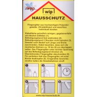 Wip Hausschutz Fliegengitter Fliegennetz 100 x 100 cm...