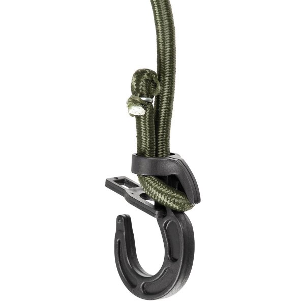 MFH Expander 100 cm oliv mit Schnappverschlüssen 8 mm Stärke