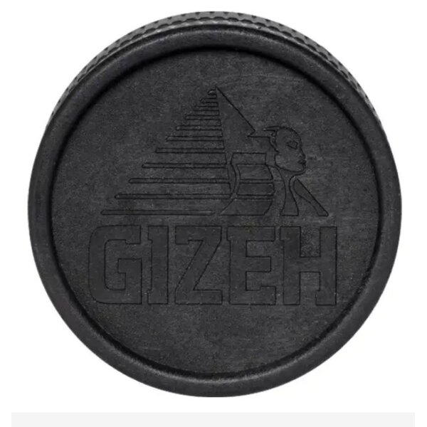 GIZEH Premium Hemp Grinder Schwarz Gras Cannabis Weed Zerkleinerer Crusher black Hanfplastik