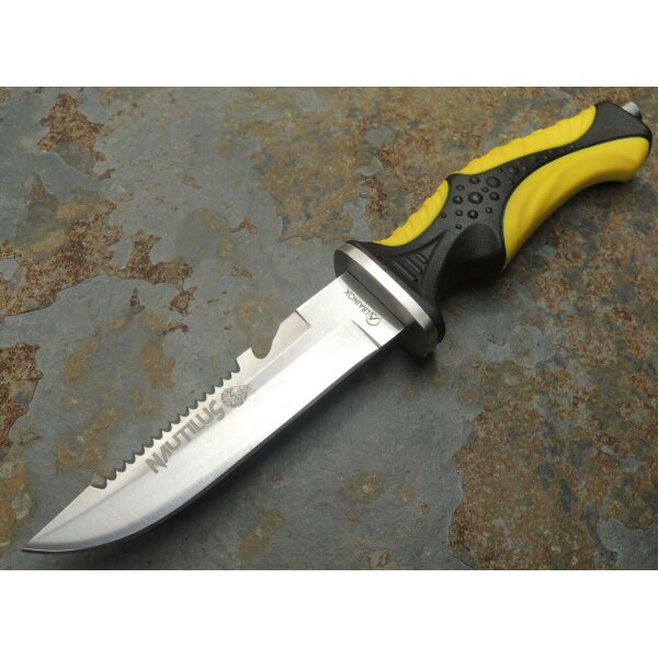 Albainox Nautilus Tauchermesser Notfallmesser mit Beinholster Diving Knife