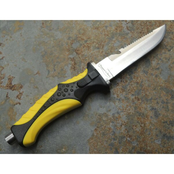Albainox Nautilus Tauchermesser Notfallmesser mit Beinholster Diving Knife