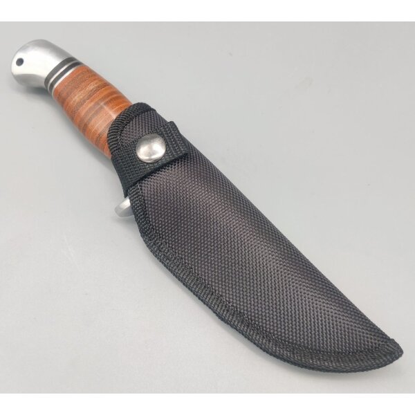 Böker Magnum LEATHERNECK HUNTER Jagdmesser fixed feststehendes Messer mit Ledergriff und Scheide 02MB726