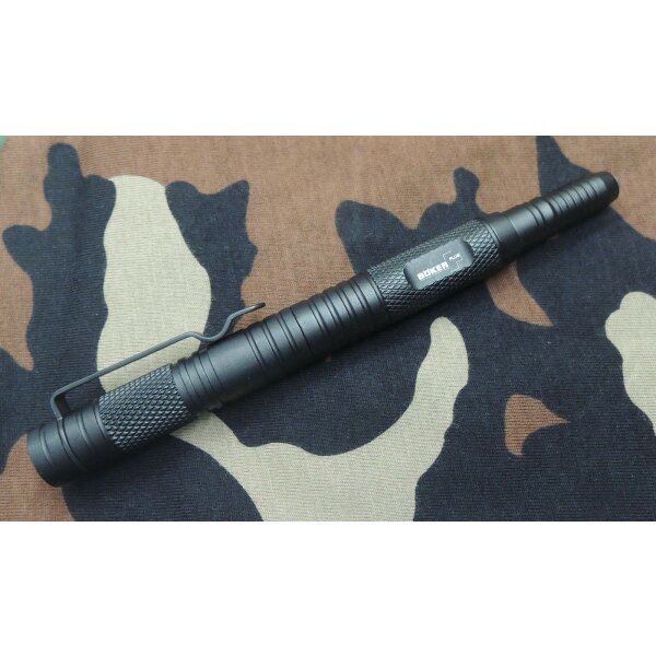B&ouml;ker Plus Tactical Pen Black Kugelschreiber Kubotan Aluminium 09BO090
