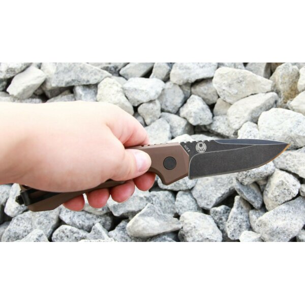 Böker Plus THUNDER STORM AUTO BROWN AUS-8 01BO794