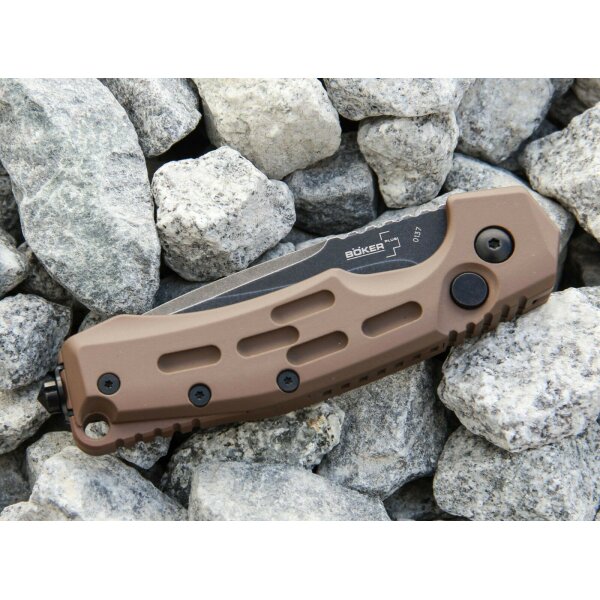 Böker Plus THUNDER STORM AUTO BROWN AUS-8 01BO794