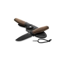 LionSteel Acha - Brown Green Burlap Micarta - M390 Klinge...
