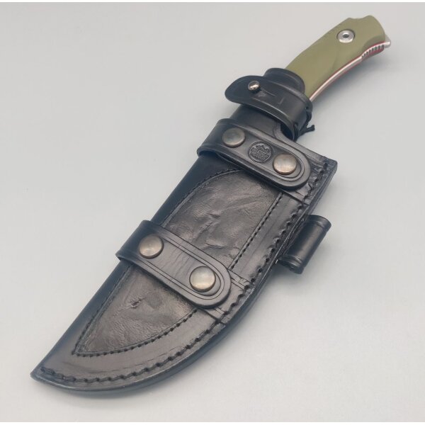 WithArmour Professional Cherub Green Camp Knife 12C27N Stahl G10