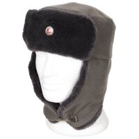 NVA Wintermütze grau mit DDR Kokarde...