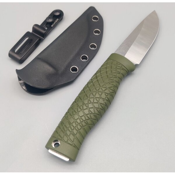 Böker Solingen Bronco Mini CPM-3V Stahl TPE Griff Outdoormesser Bushcraft 121501