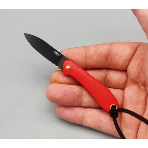 Sanrenmu Micro Slip 328S-GR 4Cr13 Stahl G10 Red